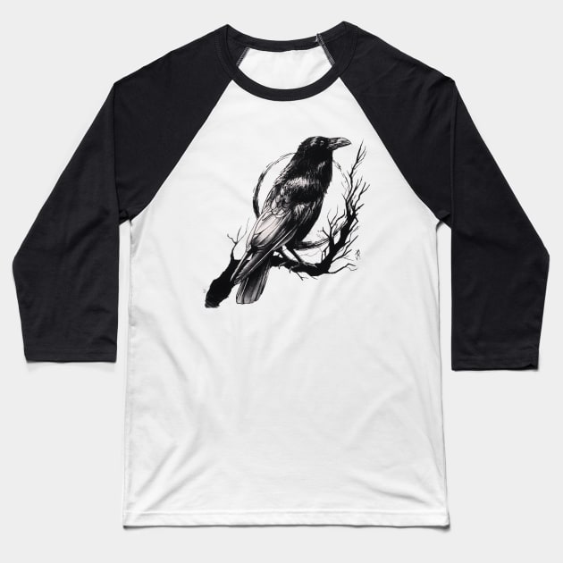 raven Baseball T-Shirt by jr1993